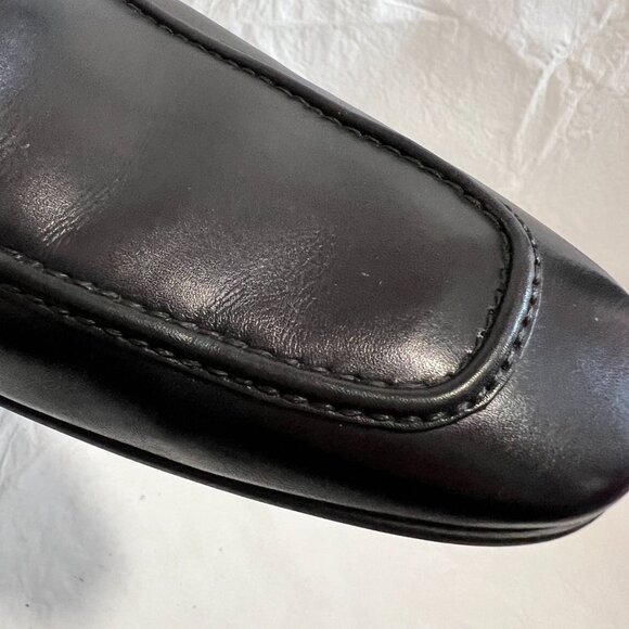 Magnanni slip on shoes Lino Loafer black leather US mens size 15 rubber soles - Picture 13 of 15